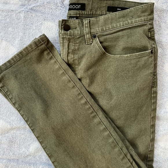 Proof Rover Pants Men’s Size 31x30 Olive Slim Huckberry - Picture 1 of 3